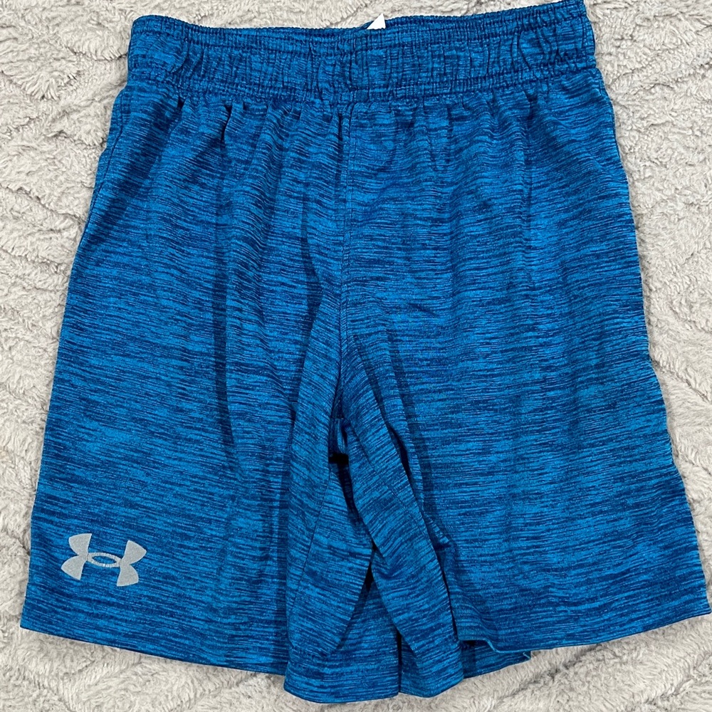 Under Armour Heathered Blue Athletic Shorts